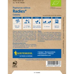 Kiepenkerl Radies rund rot Bio