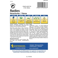 Kiepenkerl Radieschen Vitessa - Saatband Profi-Line