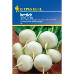 Kiepenkerl Rettich Runder weißer