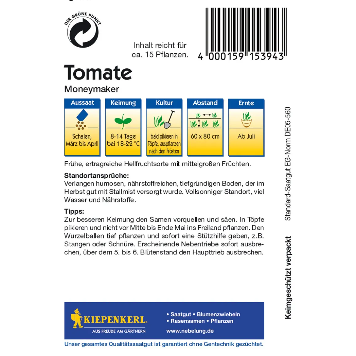 Kiepenkerl Tomate Moneymaker