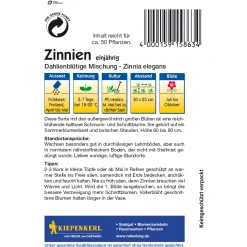 Kiepenkerl Zinnia Dahlienblütige Mischung