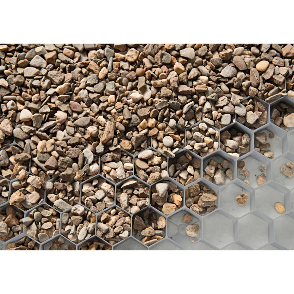 Kieswabe grau 80 x 60 cm