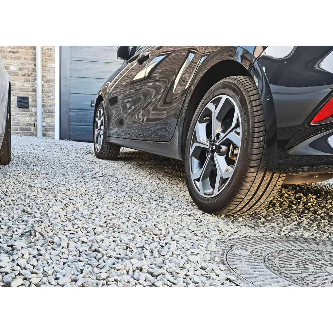 Kieswabe grau 80 x 60 cm