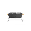 Knister Holzkohlegrill Original Grillfläche 20 x 28-49 cm auseinanderziehbar