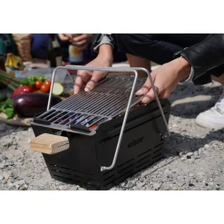 Knister Holzkohlegrill Original Grillfläche 20 x 28-49 cm auseinanderziehbar