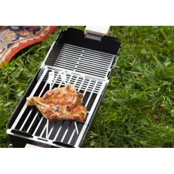 Knister Holzkohlegrill Original Grillfläche 20 x 28-49 cm auseinanderziehbar