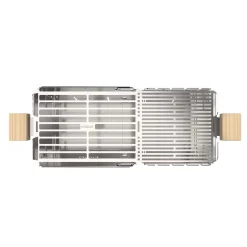 Knister Holzkohlegrill Premium Grillfläche 22 x 28-49 cm auseinanderziehbar
