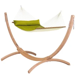 La Siesta Gefütterte Kingsize-Stabhängematte Alabama Avocado