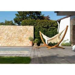 La Siesta Hängemattengestell Elipso Nature Lärchenholz für Kingsizehängematten