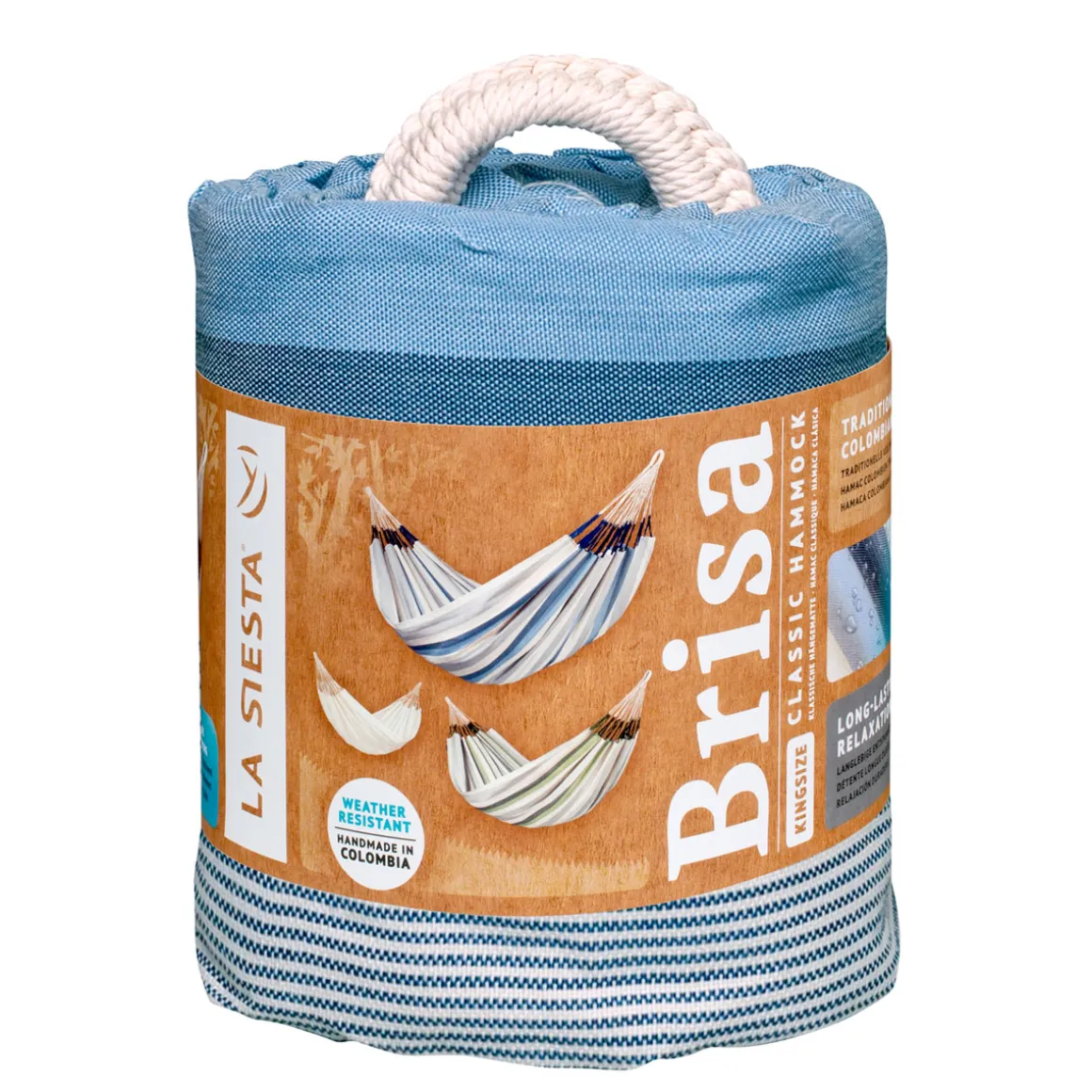 La Siesta Kingsize-Hängematte Brisa Sea Salt Wetterresistent