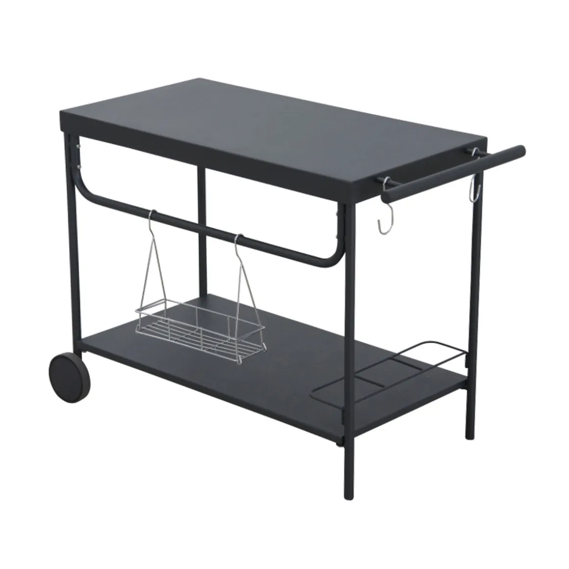 Leco Grill BBQ Rolltisch Serviertisch Grillwagen Servierwagen Beistelltisch Grill