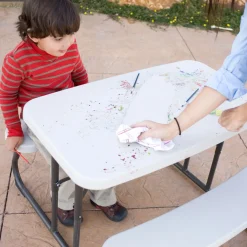 Lifetime Tisch für Kinder mit Klappfunktion 90x82,5x53,5cm Lichtgrau