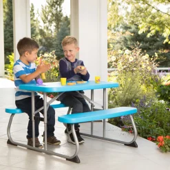 Lifetime Tisch für Kinder mit Klappfunktion 90x82,5x53,5cm Blau