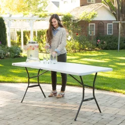 Lifetime Tisch mit Klappfunktion 76,2x183,8x73,7cm Weiß