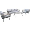 Lounge-Gruppe Elia 2-Sitzer Sofa 4-teilig