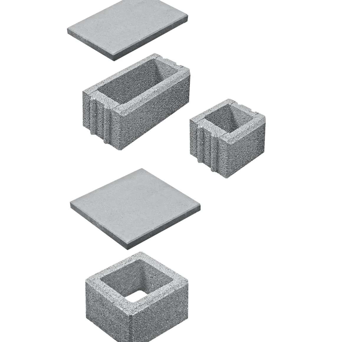 Lusit Gartenmauer Bellamur 1/2 Stein Grau