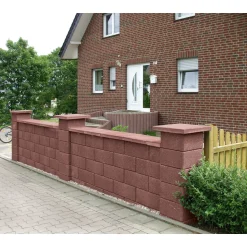 Lusit Gartenmauer Bellamur 1/2 Stein Rotbraun