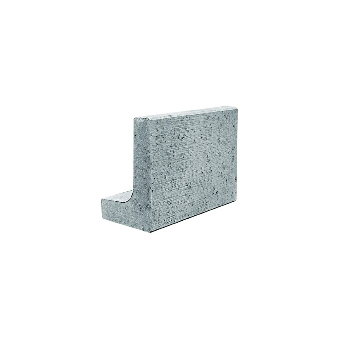 Lusit Mini L-Stein Grau mit Fase 30 x 20 x 40 x 6 cm
