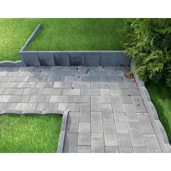 Lusit Mini L-Stein Grau mit Fase 30 x 20 x 40 x 6 cm