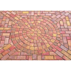 Lusit Pflasterstein rund 5 cm weinlaub