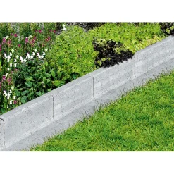 Lusit Rasenkante Mähbord 15 x 15 x 24,4 cm grau