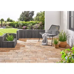 Lusit Palisade Crescendo anthrazit 40 x 20 x 10 cm