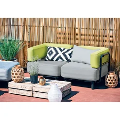 ONE BAR Mobiles Mittelmodul hellgrau/grün aufblasbar