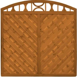 Ornamentzaun mit Leimholzbogen