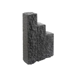 Palisade „Natura Ambiente“ 16x15x60cm basalt-schwarz
