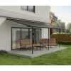 Palram Canopia Capri Alu Terrassenüberdachung Polycarbonat 3x6,2 m grau