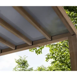 Palram Canopia Helsinki 3x6 Terrassenüberdachung aus Zedernholz / Sonnenschutzpaneele