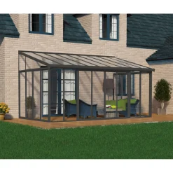 Palram Canopia SanRemo Alu Wintergarten Polycarbonat 3x5,6 m grau