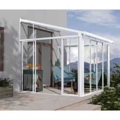 Palram Canopia SanRemo Alu Wintergarten Polycarbonat 3x3 m weiß