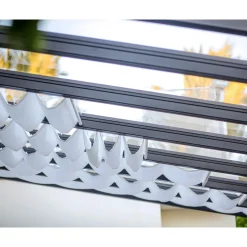 Palram Canopia Stockholm Terassenüberdachung Jalousien 3,4x8,1 m weiß