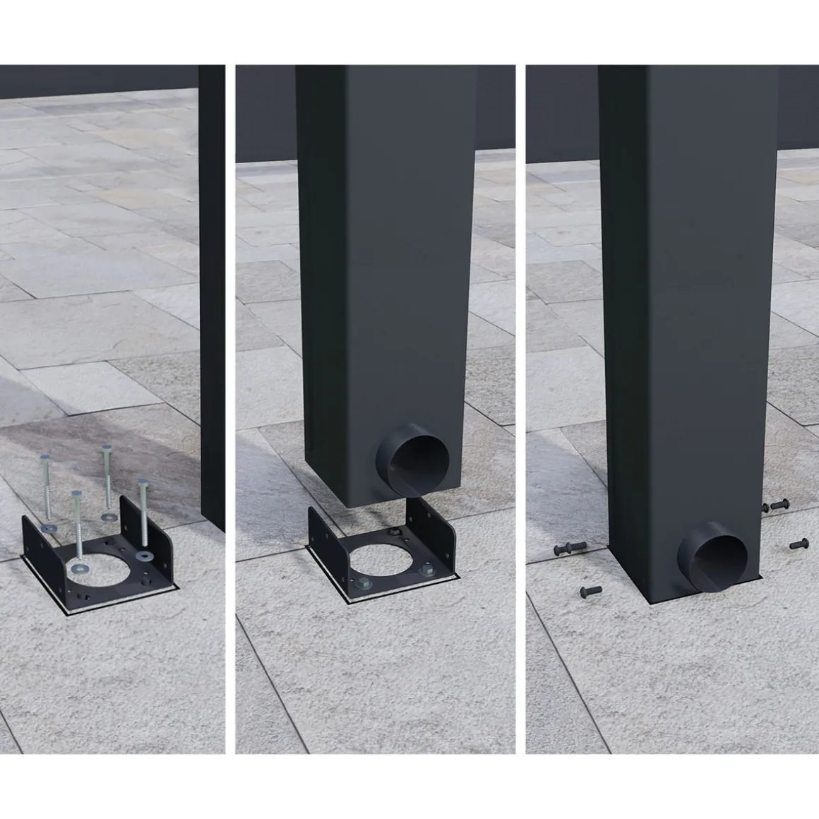 Palram Canopia Stockholm Premium Alu Terassenüberdachung Polycarbonat 3,4x5,9 m klar