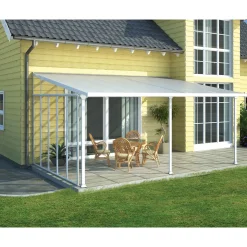 Palram Canopia Terassenüberdachung 4er Serie Pergola-Seitenwand weiß