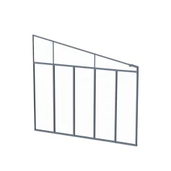 Palram Canopia Terassenüberdachung 3er Serie Pergola-Seitenwand dunkelgrau