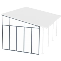 Palram Canopia Terassenüberdachung 4er Serie Pergola-Seitenwand dunkelgrau