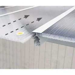 Palram Terrassenüberdachung Olympia 300 x 300 cm weiß