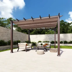 Paragon Outdoor Outdoor Pergola Florida 1111 350x350x235cm Dunkelbraun