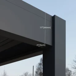 Paragon Outdoor Outdoor Pergola Grand Tuscan 1012 310x370x256cm Anthrazit