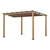 Paragon Outdoor Outdoor Pergola Florida 1111 350x350x235cm Holzoptik