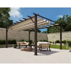 Paragon Outdoor Outdoor Pergola Florida 1116 350x505x236cm Dunkelbraun