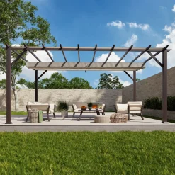 Paragon Outdoor Outdoor Pergola Florida 1116 350x505x236cm Dunkelbraun