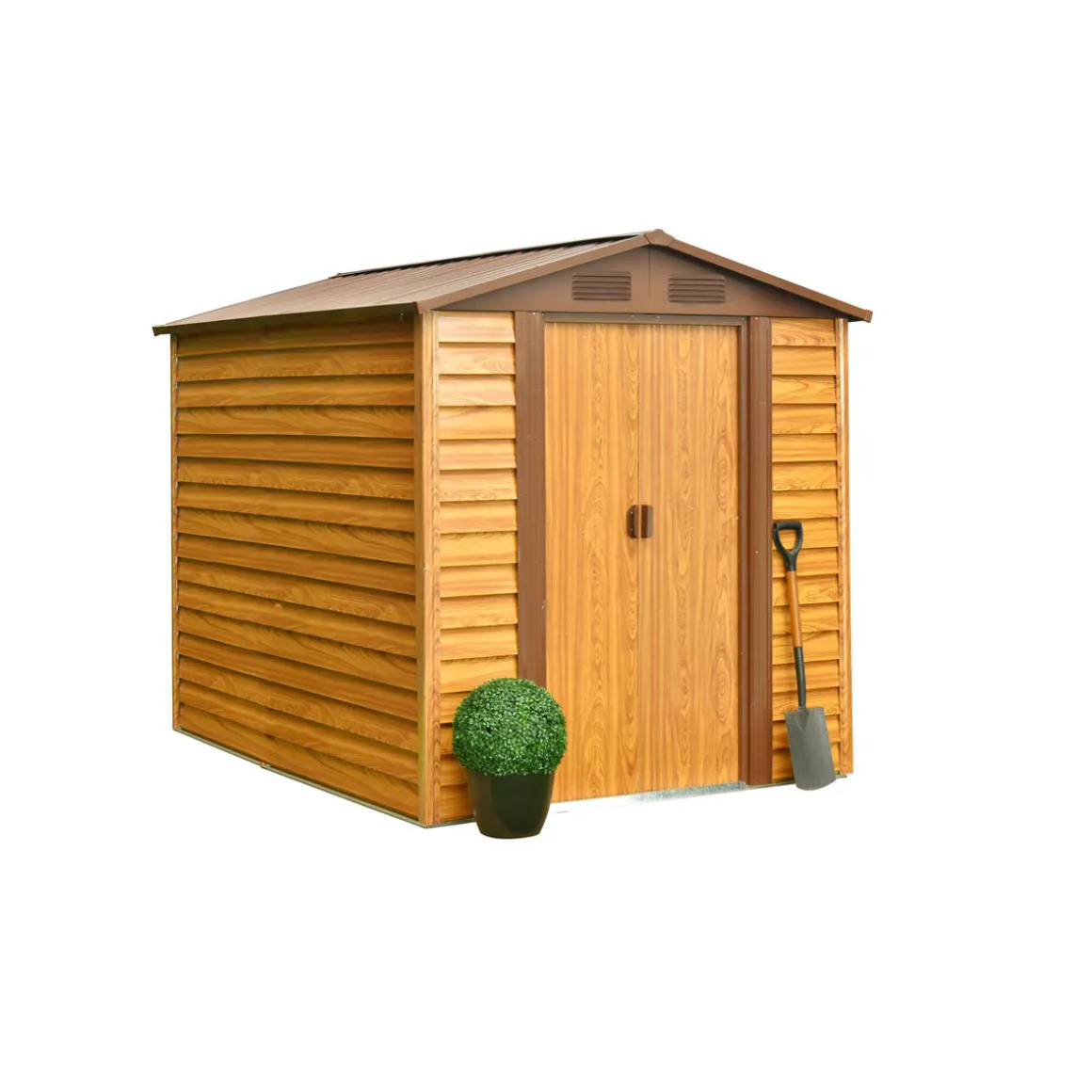 Pergart Gerätehaus Frankfurt II 4m² holzoptik