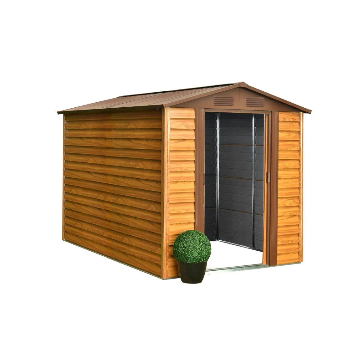 Pergart Gerätehaus Frankfurt II 4m² holzoptik