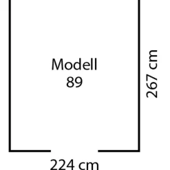 Pergart Gerätehaus Lübeck 6m² anthrazit matt