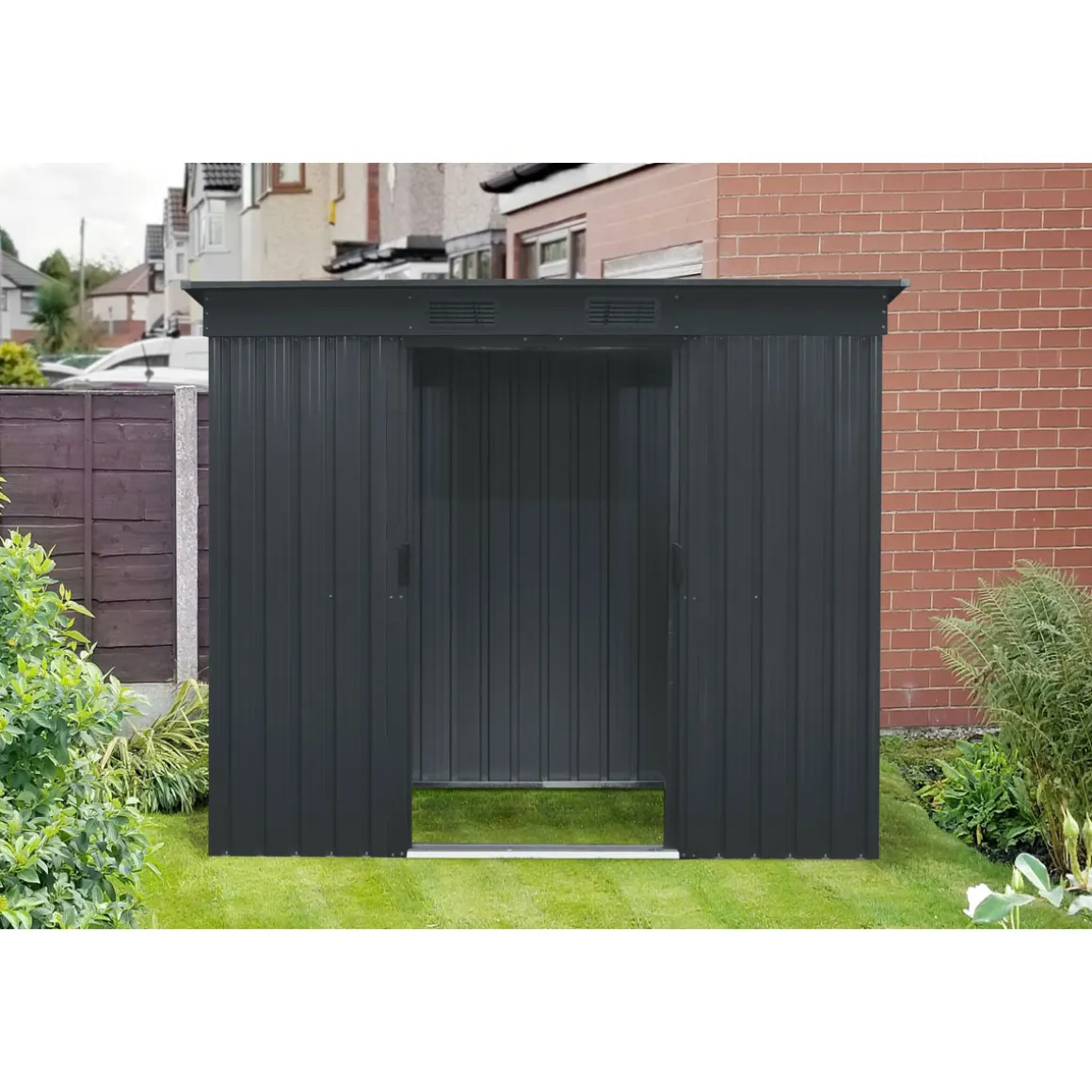 Pergart Gerätehaus Leipzig II 2m² anthrazit matt
