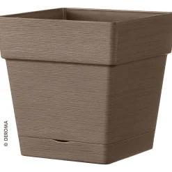 Pflanzkasten Quadro Save R 17 cm camel