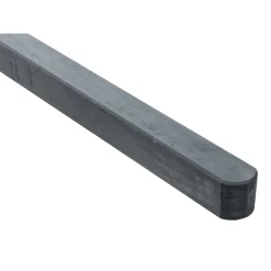 Pfosten 9 x 9 x 190 Kiefer dunkelgrau gebeizt für Dichtzaun